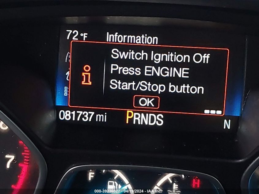 2017 Ford Escape Titanium VIN: 1FMCU0J93HUD15809 Lot: 39236627