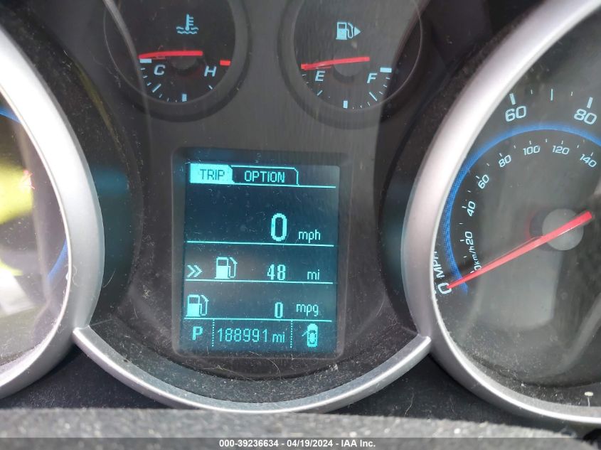 2013 Chevrolet Cruze 1Lt Auto VIN: 1G1PC5SBXD7163679 Lot: 39236634