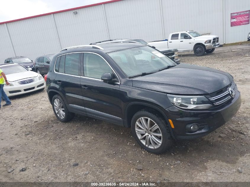 2013 Volkswagen Tiguan Se VIN: WVGBV7AXXDW543840 Lot: 39236635