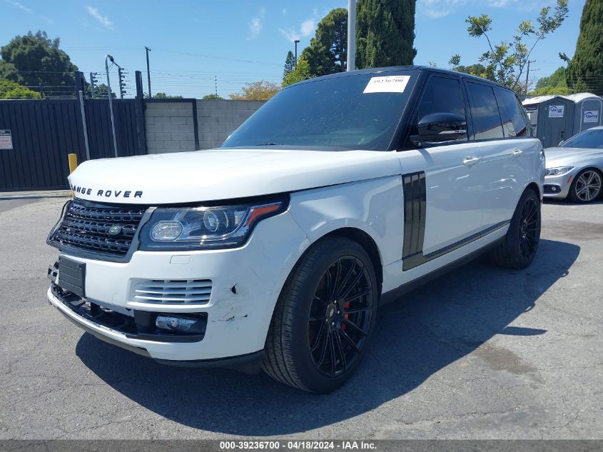 2014 Land Rover Range Rover 5.0L V8 Supercharged/5.0L V8 Supercharged Ebony Edition VIN: SALGS2EF9EA129253 Lot: 39236700