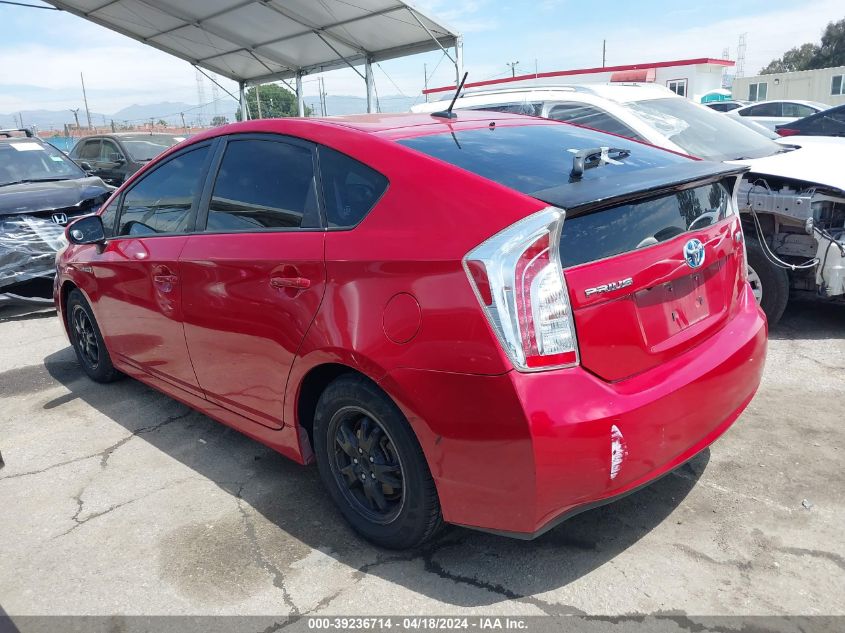 2013 Toyota Prius Three VIN: JTDKN3DU1D1635737 Lot: 51790614