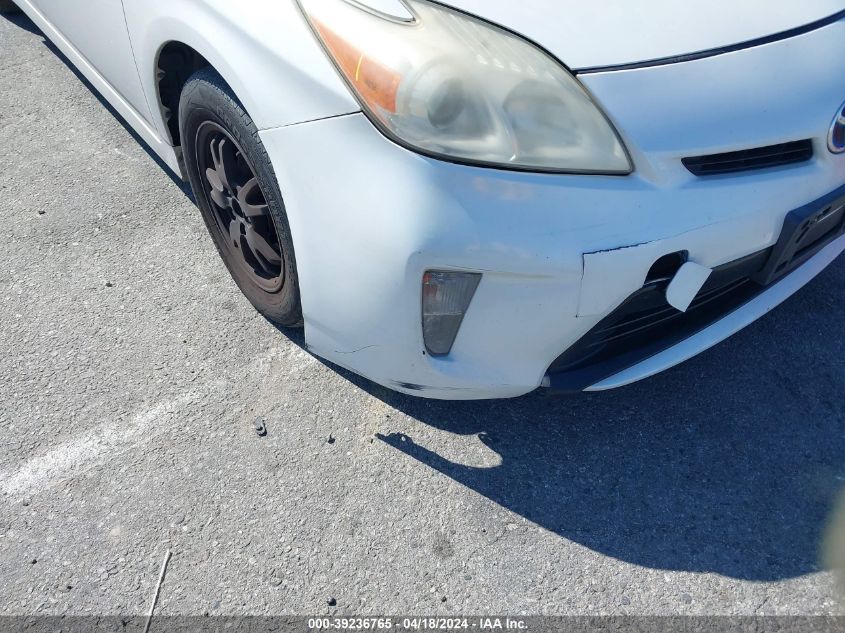 2013 Toyota Prius Four VIN: JTDKN3DU4D5555230 Lot: 39236765