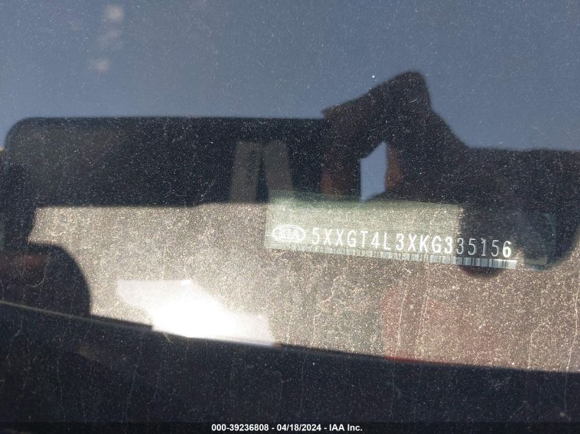 2019 Kia Optima Lx VIN: 5XXGT4L3XKG335156 Lot: 39236808