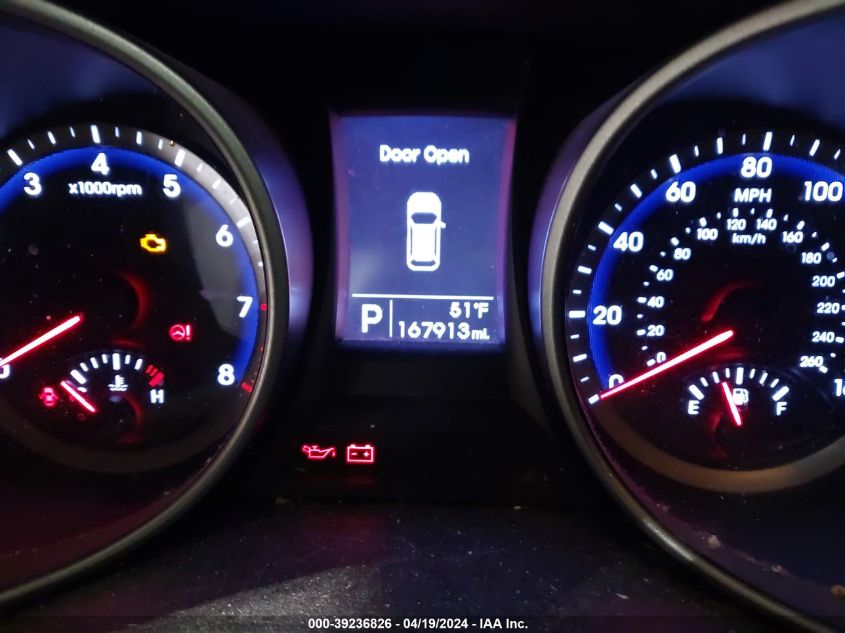 2013 Hyundai Santa Fe Gls VIN: KM8SNDHF9DU018808 Lot: 39236826