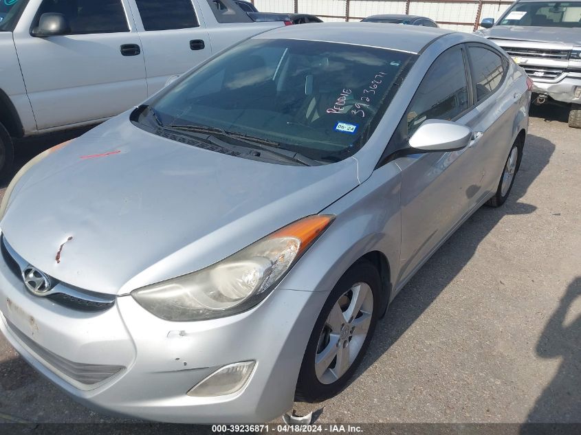2013 Hyundai Elantra Gls VIN: 5NPDH4AE1DH287255 Lot: 39220341