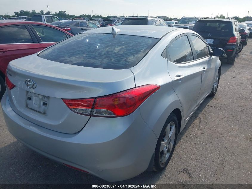 2013 Hyundai Elantra Gls VIN: 5NPDH4AE1DH287255 Lot: 39220341