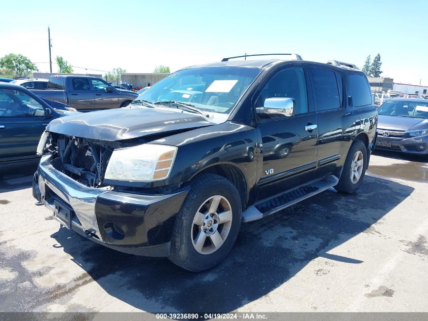 2006 Nissan Armada Se VIN: 5N1AA08B36N702943 Lot: 39236890