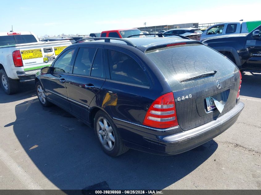 2003 Mercedes-Benz C-Class 2.6L VIN: WDBRH61J03F343255 Lot: 39236903