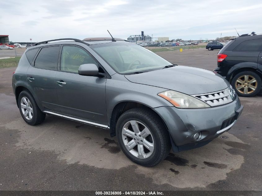 2006 Nissan Murano Sl VIN: JN8AZ08W36W532193 Lot: 39236905