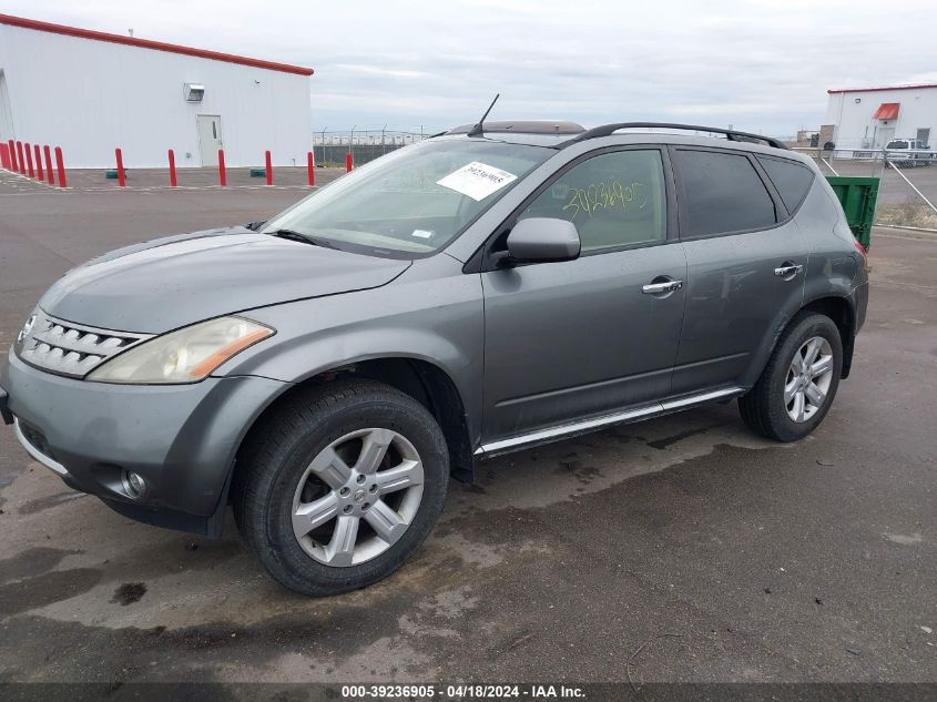 2006 Nissan Murano Sl VIN: JN8AZ08W36W532193 Lot: 39236905