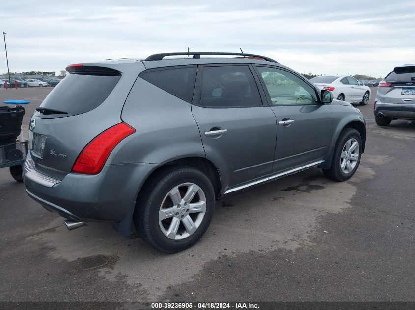 2006 Nissan Murano Sl VIN: JN8AZ08W36W532193 Lot: 39236905