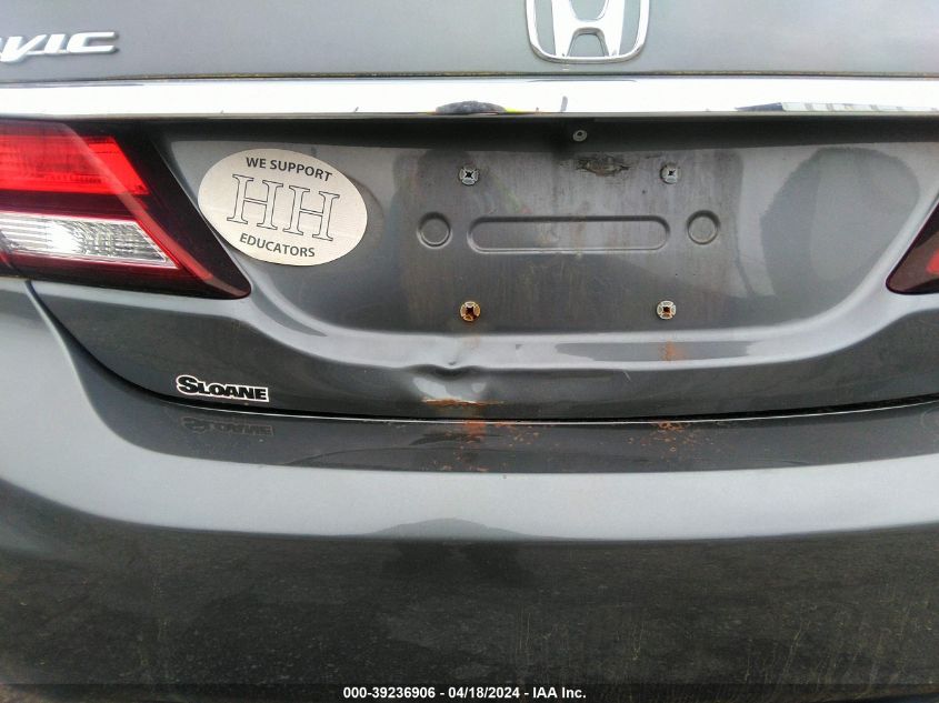 2013 Honda Civic Lx VIN: 19XFB2F59DE257366 Lot: 39236906