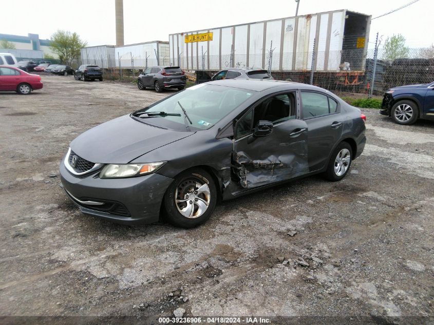 2013 Honda Civic Lx VIN: 19XFB2F59DE257366 Lot: 39236906