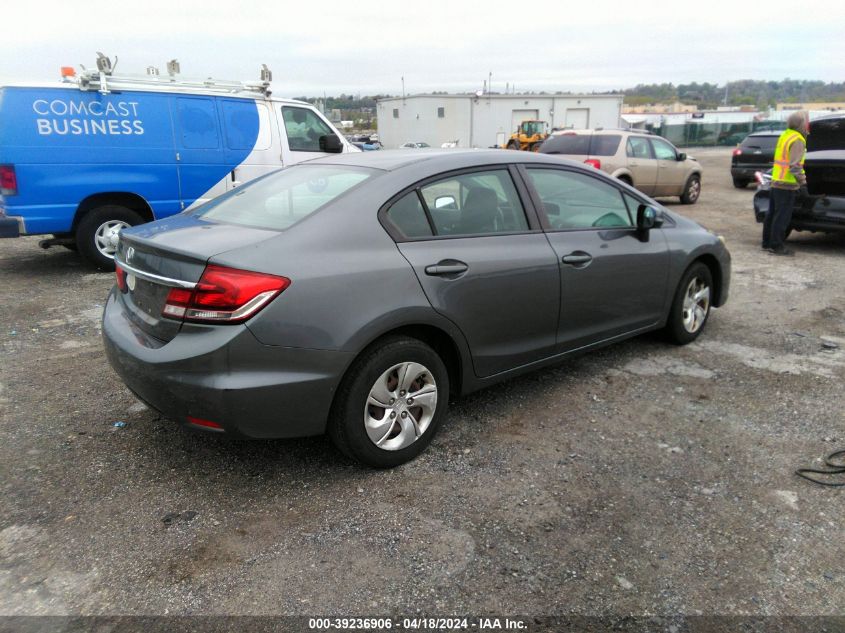 2013 Honda Civic Lx VIN: 19XFB2F59DE257366 Lot: 39236906