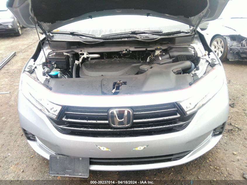 2022 Honda Odyssey Ex-L VIN: 5FNRL6H75NB041249 Lot: 39237014