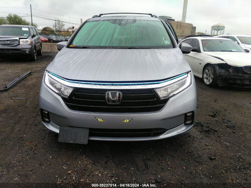 2022 Honda Odyssey Ex-L VIN: 5FNRL6H75NB041249 Lot: 39237014