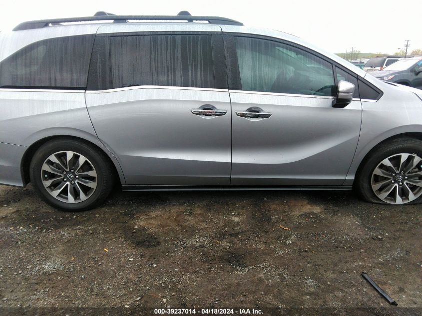 2022 Honda Odyssey Ex-L VIN: 5FNRL6H75NB041249 Lot: 39237014