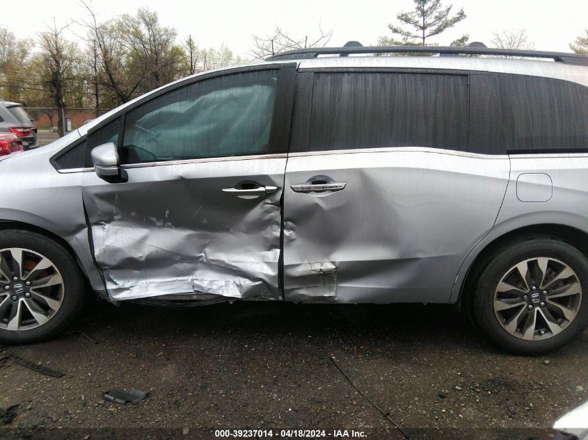 2022 Honda Odyssey Ex-L VIN: 5FNRL6H75NB041249 Lot: 39237014