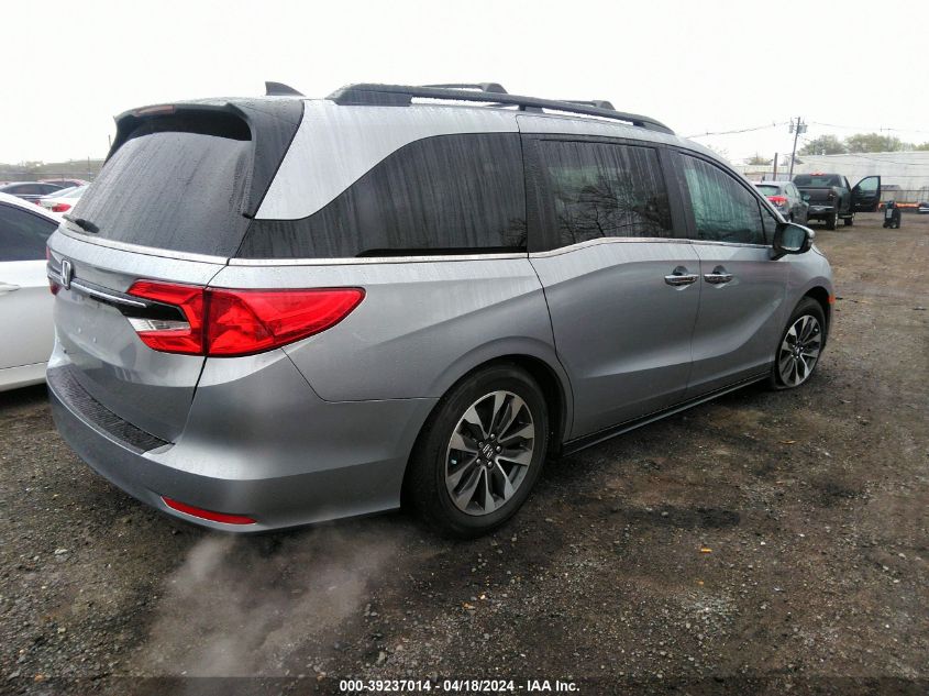 2022 Honda Odyssey Ex-L VIN: 5FNRL6H75NB041249 Lot: 39237014