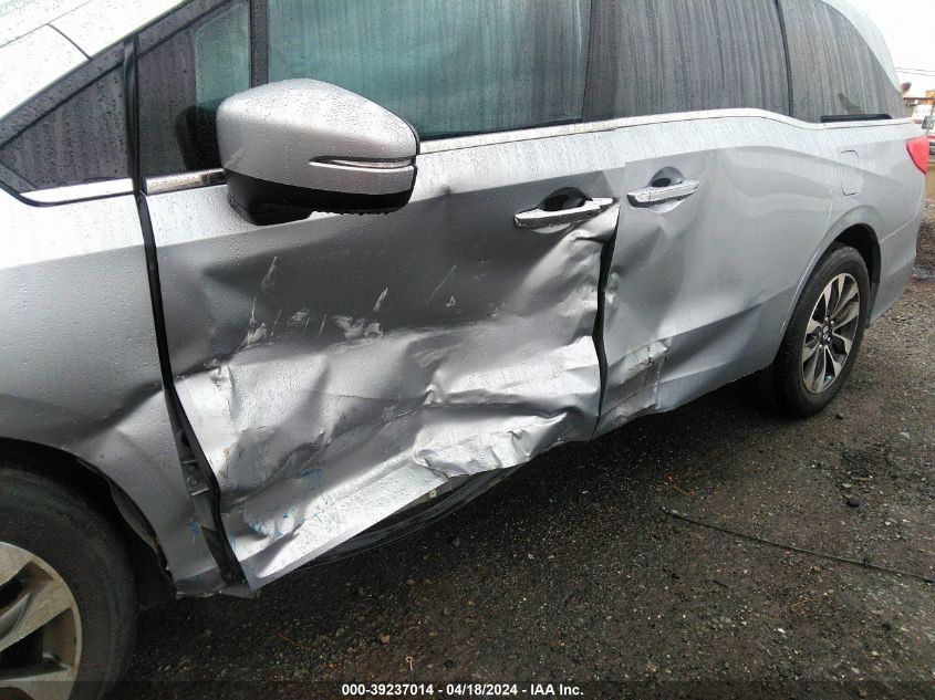 2022 Honda Odyssey Ex-L VIN: 5FNRL6H75NB041249 Lot: 39237014