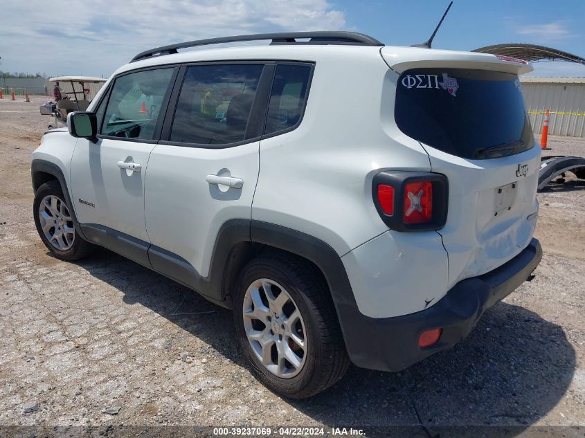 2015 Jeep Renegade Latitude VIN: ZACCJABT4FPC36838 Lot: 39237069