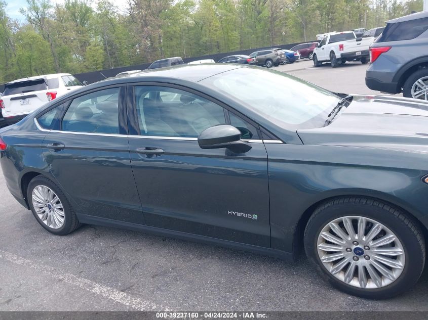 2016 Ford Fusion Hybrid S VIN: 3FA6P0UU0GR188165 Lot: 39237160