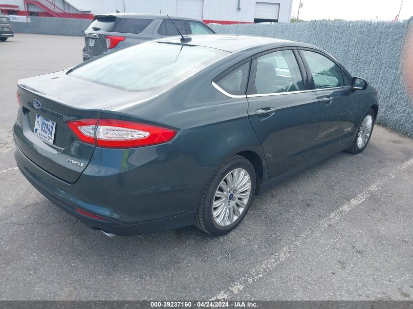 2016 Ford Fusion Hybrid S VIN: 3FA6P0UU0GR188165 Lot: 39237160