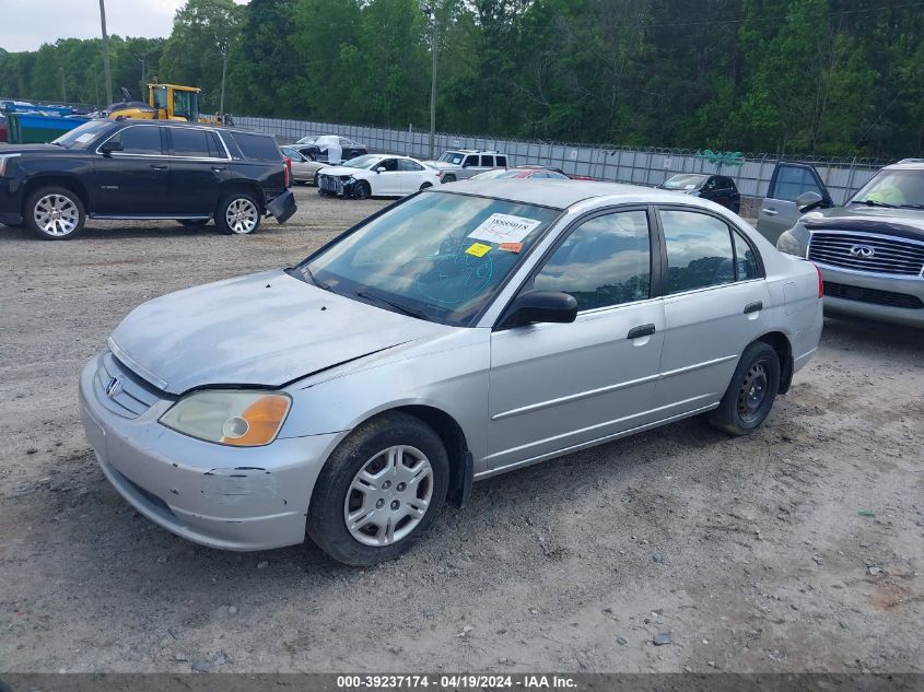 2HGES16541H589626 | 2001 HONDA CIVIC