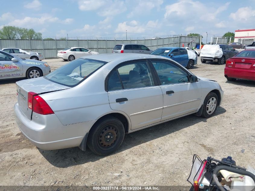 2HGES16541H589626 | 2001 HONDA CIVIC