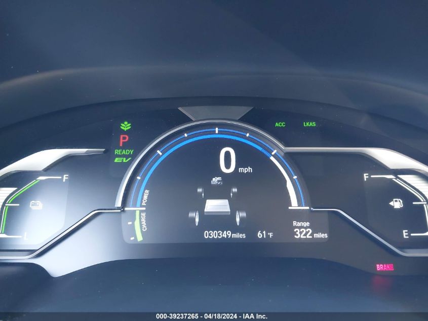 2020 Honda Clarity Plug-In Hybrid VIN: JHMZC5F18LC000910 Lot: 39237265