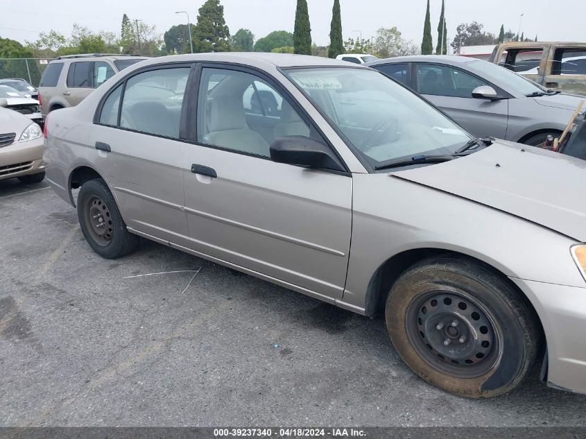 2001 Honda Civic Lx VIN: 2HGES16511H552744 Lot: 51570494