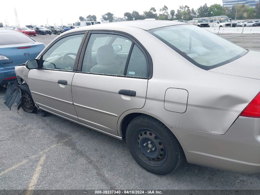 2001 Honda Civic Lx VIN: 2HGES16511H552744 Lot: 51570494