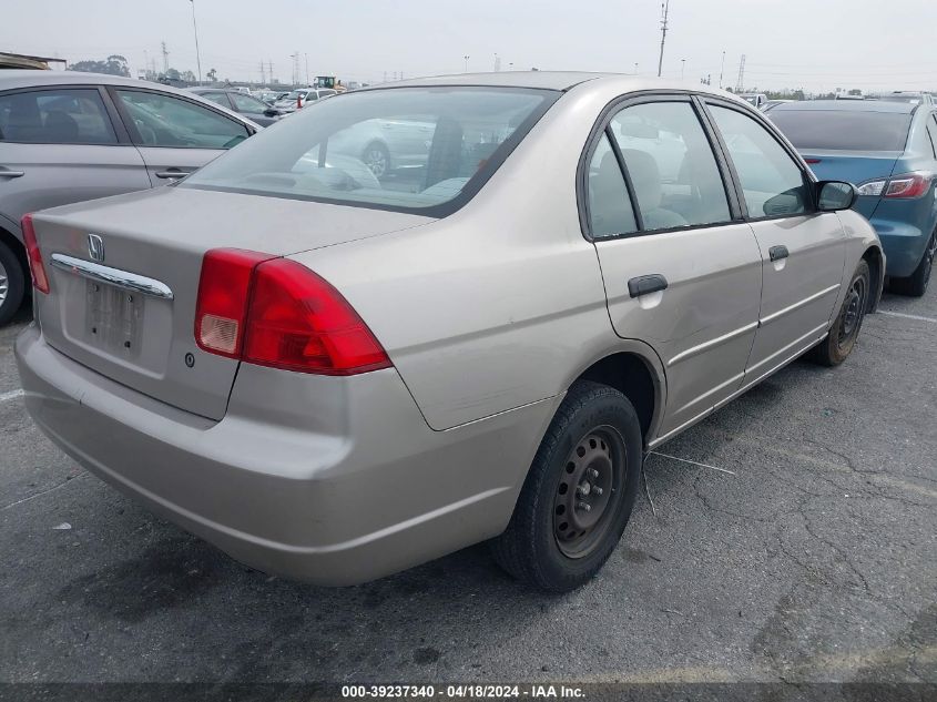 2001 Honda Civic Lx VIN: 2HGES16511H552744 Lot: 51570494