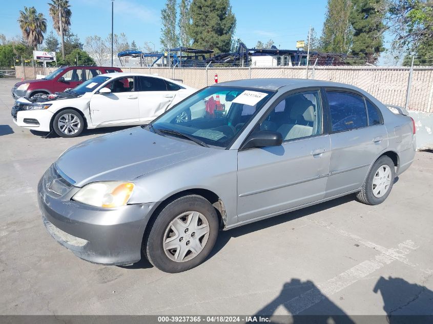 2003 Honda Civic Lx VIN: JHMES16533S001742 Lot: 39237365