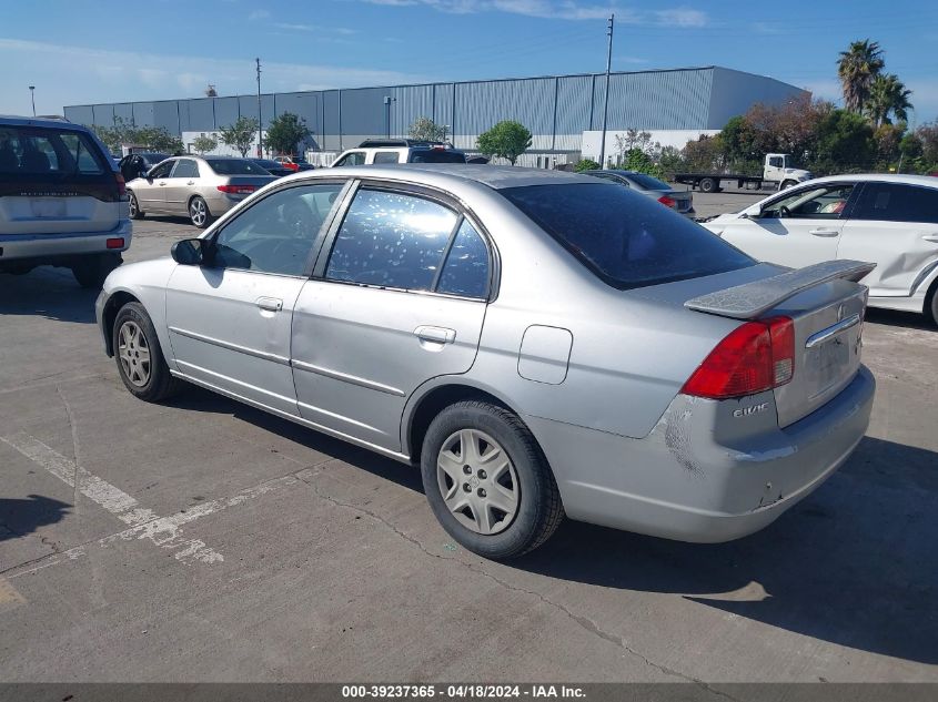 2003 Honda Civic Lx VIN: JHMES16533S001742 Lot: 39237365