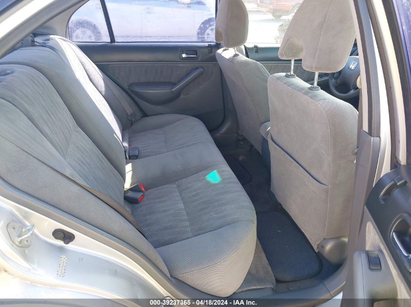 2003 Honda Civic Lx VIN: JHMES16533S001742 Lot: 39237365