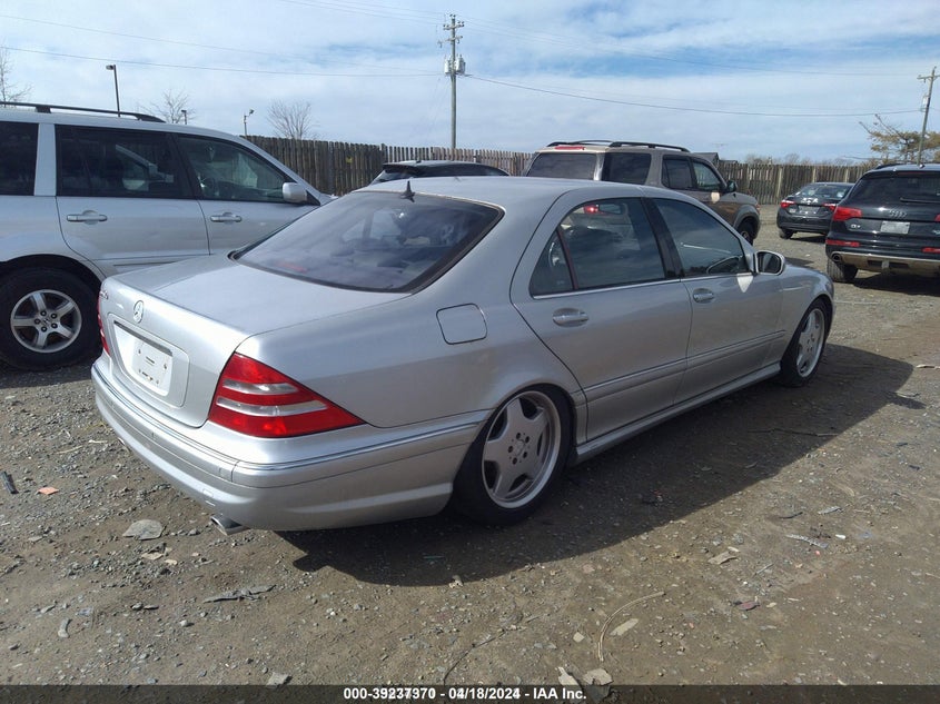 2001 Mercedes-Benz S-Class Base (A5) VIN: WDBNG75J31A172755 Lot: 39237370