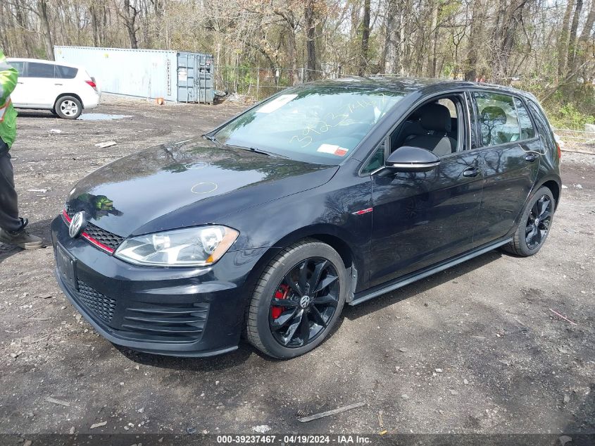 2017 Volkswagen Golf Gti S 4-Door VIN: 3VW5T7AU6HM002428 Lot: 39237467