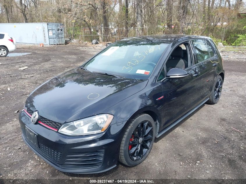 2017 Volkswagen Golf Gti S 4-Door VIN: 3VW5T7AU6HM002428 Lot: 39237467