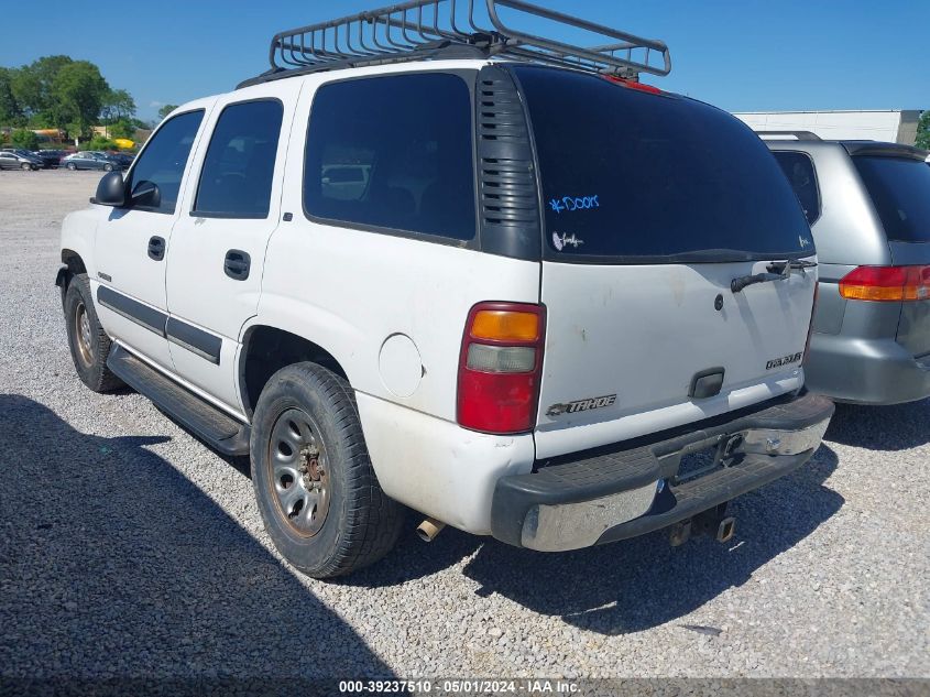 2002 Chevrolet Tahoe Ls VIN: 1GNEC13Z12R152551 Lot: 39237510