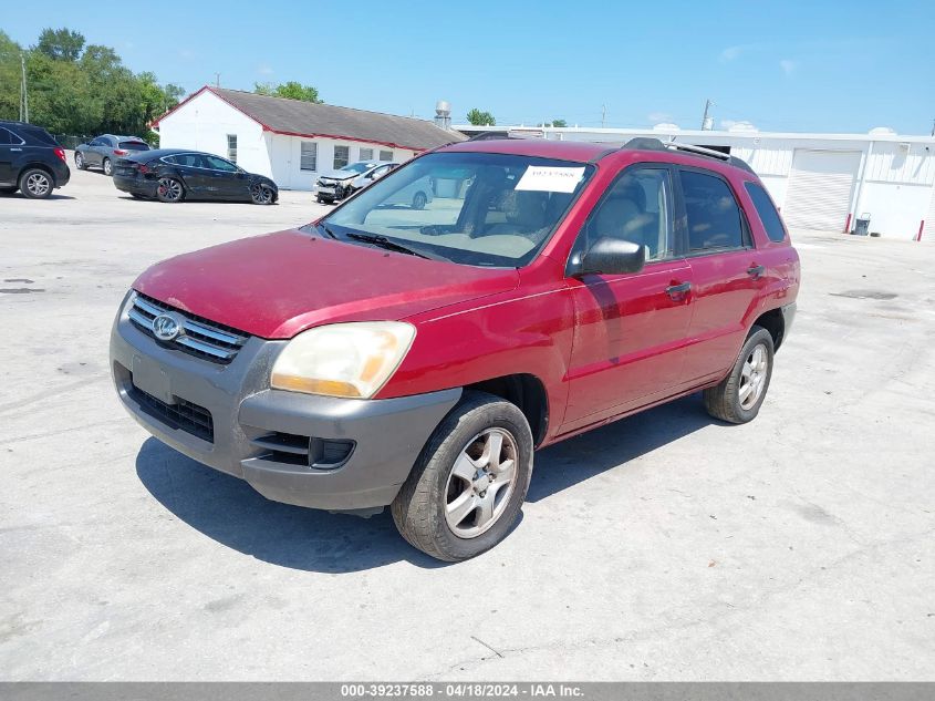 2006 Kia Sportage Lx VIN: KNDJF724367291945 Lot: 39220971