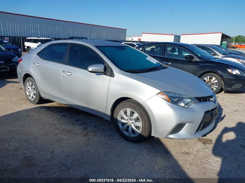 2015 Toyota Corolla Le VIN: 5YFBURHE6FP270298 Lot: 49328784