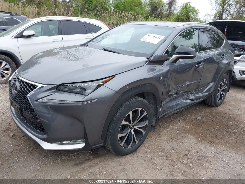 2016 Lexus Nx 200T F Sport VIN: JTJBARBZ5G2051804 Lot: 39237624