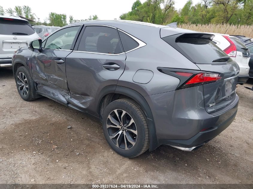 2016 Lexus Nx 200T F Sport VIN: JTJBARBZ5G2051804 Lot: 39237624