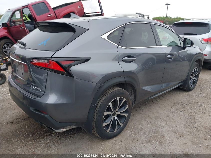 2016 Lexus Nx 200T F Sport VIN: JTJBARBZ5G2051804 Lot: 39237624