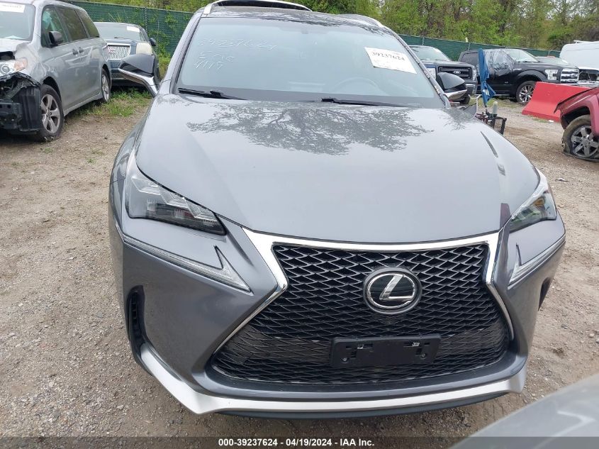 2016 Lexus Nx 200T F Sport VIN: JTJBARBZ5G2051804 Lot: 39237624