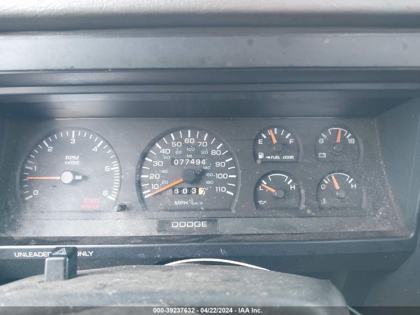 1996 Dodge Dakota VIN: 1B7FL26X5TW705816 Lot: 39236839