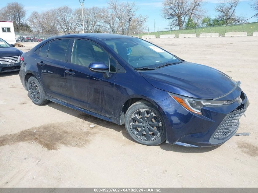 2021 Toyota Corolla Le VIN: JTDEPMAE9MJ139045 Lot: 39237662