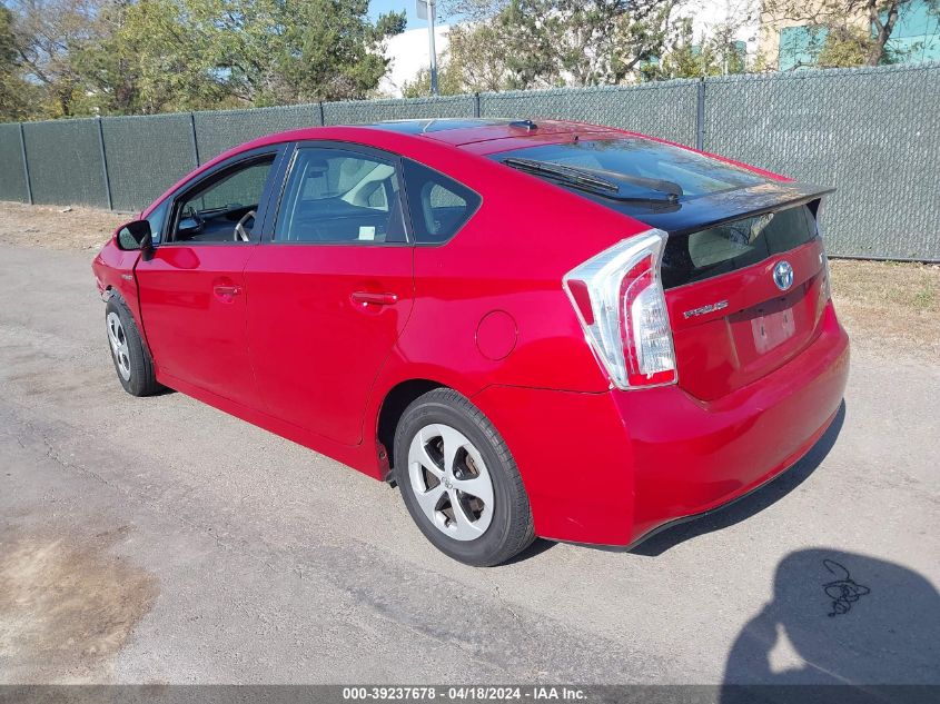2014 Toyota Prius Three VIN: JTDKN3DUXE1755649 Lot: 50901514