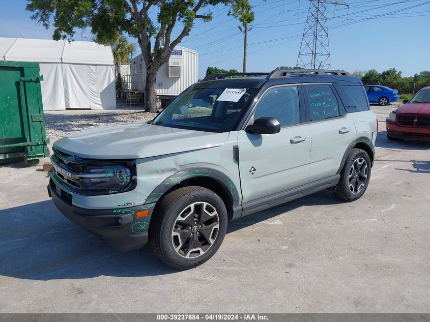2022 Ford Bronco Sport Outer Banks VIN: 3FMCR9C65NRD12437 Lot: 39237684